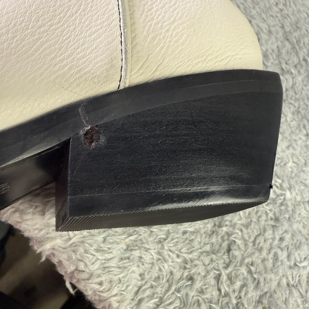 Marc Fisher Ltd. Roselle Western Boot Size 6.5 Women's White Leather MSRP $329 - Picture 4 of 11